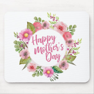 Elegant Mors dag Blommigten Lycklig Mousepad Musmatta