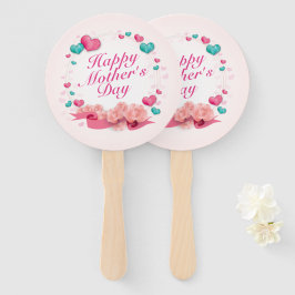 Elegant Mors dag Candy Hearts Hand Fläkt