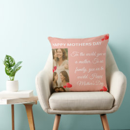 Elegant Mors dag-citatet Dekorativ kudde