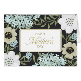 Elegant Mors dag Flowers Hälsningskort