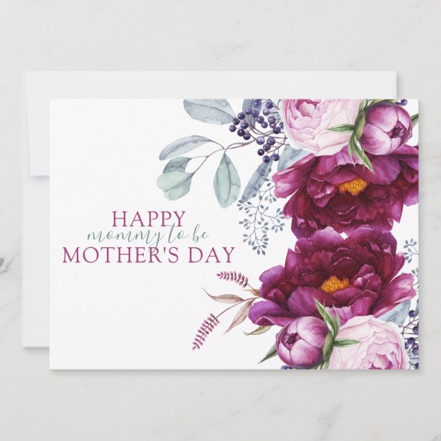 Elegant Mors dag Mamma som ska vara Blommigt (Framsida)