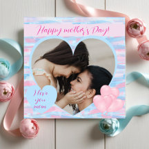 Elegant Mors dag med Personlig Heart Photo
