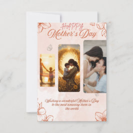 Elegant Mor's Day Card - en hedersvärd hyllning Kort