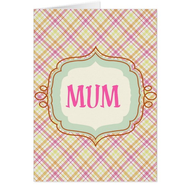 Elegant Morsa Hälsningskort (Framsidan)