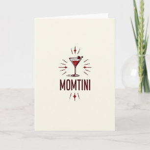 Elegant Morsdags Glitterkort Kort