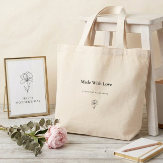 Elegant morseondagstote bag jumbo tygkasse
