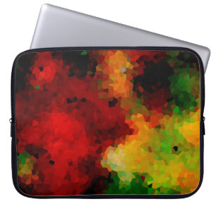 Elegant, mosaik mönster, flera färgader, abstrakt laptop fodral