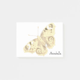 Elegant Moth i Sepia Design Post-it Block