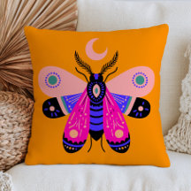 Elegant Moth med halvmåne i levande gult