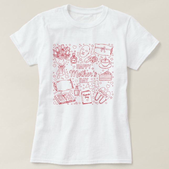 Elegant Mother’s Day Artwork T Shirt (Design framsida)