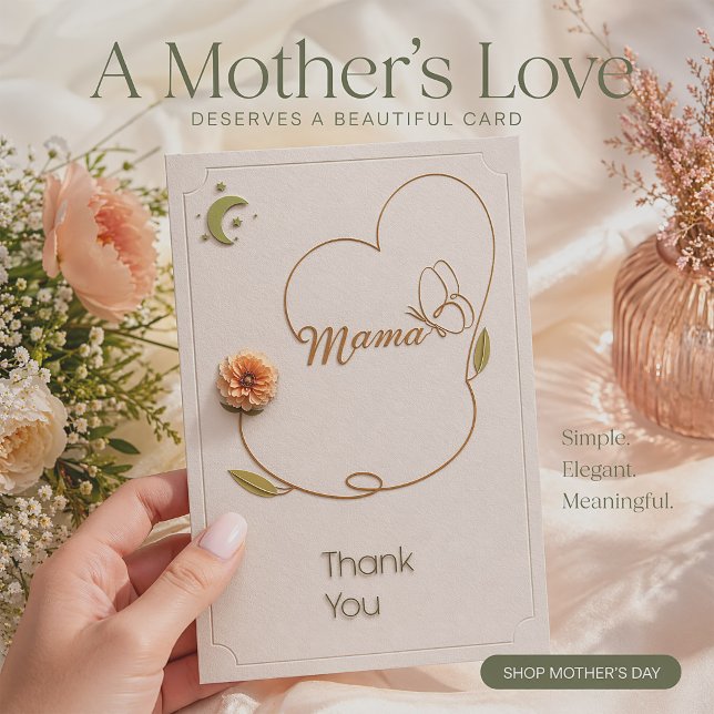Elegant Mother’s Day Card Design  Kort (Skapare uppladdad)