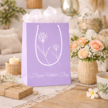 Elegant Mother"s Day Lavender Simple Flowers