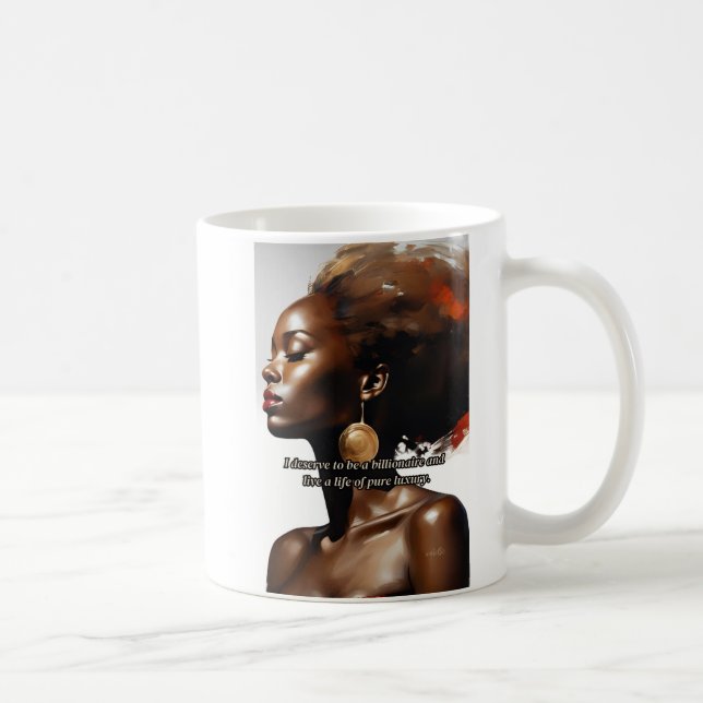 (Elegant, Motivational, Luxury Style) Kaffemugg (Höger)