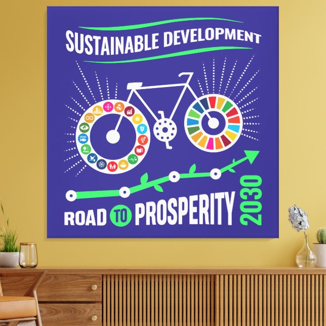 Elegant Motivational Office Corporate Holiday Gift Canvastryck (Insitu (Vardagsrum))