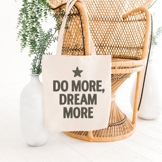 Elegant Motivational Quote Tote Bag Design Tygkasse (Skapare uppladdad)