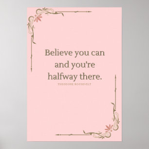 Elegant motivationsaffisch för kontor och hem poster