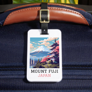 Elegant Mount Fuji Japan Travel Art Bagagebricka