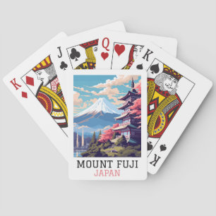 Elegant Mount Fuji Japan Travel Art Casinokort