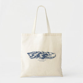 Elegant Mountain Bröllop Tote Bag Tygkasse