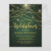 Elegant mousserande Guld String Ljus Möhippa