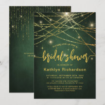 Elegant mousserande Guld String Ljus Möhippa