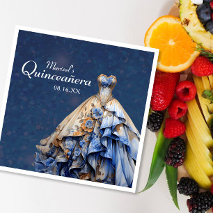 Elegant mousserande Quinceanera-klänning Pappersservett