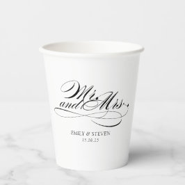 Elegant Mr. och Mrs. Calligraphy bröllop
