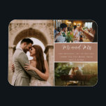 Elegant Mr och Mrs Tack Photo Collage Magnet<br><div class="desc">Elegant bröllop Mr. och mrs Design bröllop tackar er magneter med tre av era favoritfoton från bröllop. Visa din familj och dina vänner din uppskattning för att du är en del av din bröllop firande med en av dessa vackra keepsakes.</div>