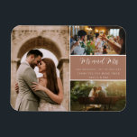 Elegant Mr och Mrs Tack Photo Collage Magnet<br><div class="desc">Elegant bröllop Mr. och mrs Design bröllop tackar er magneter med tre av era favoritfoton från bröllop. Visa din familj och dina vänner din uppskattning för att du är en del av din bröllop firande med en av dessa vackra keepsakes.</div>