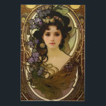 Elegant Mucha Stil Porträtt i en vacker kvinna Trätavla<br><div class="desc">Jag presenterar mitt senaste konstverk: en Elegant Mucha Stil Porträtt av en vacker kvinna som tryckts på ett förbluffande träavtryck! 😍 biet kommer säkert att göra ett påstående i vilket rum som helst, med sina invecklade detaljer och unika stil. Vare sig du är en fläkt av Alphonse Mucha eller bara...</div>