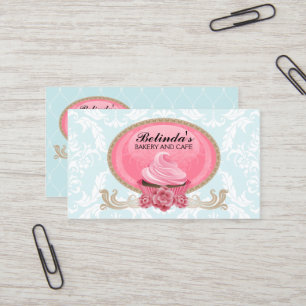 Elegant muffinbagerianpassningsbar visitkort