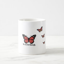 Elegant Mugg med Scarlet Butterfly-design