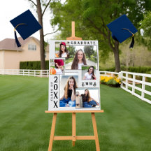 Elegant Multi Photo 2025 Studenten-meddelande