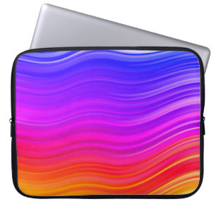 Elegant Multifärgad Abstrakt Vinkarare Laptop sle Fodral