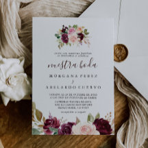 Elegant Multifärgad Flowers Nuestra Boda