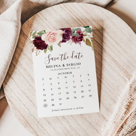 Elegant Multifärgad Flowers Spara datumkalender Spara Datumet