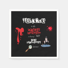 Elegant Murder Mystoppmiddag party lustig Pappersservett