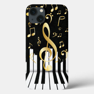 Elegant Music Note Luxury piano nycklar