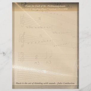 Elegant Music Teacher Haydn Quote Brevhuvud