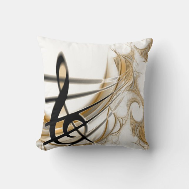 Elegant Musical Note Ceramic Cushion Kudde (Framsida)