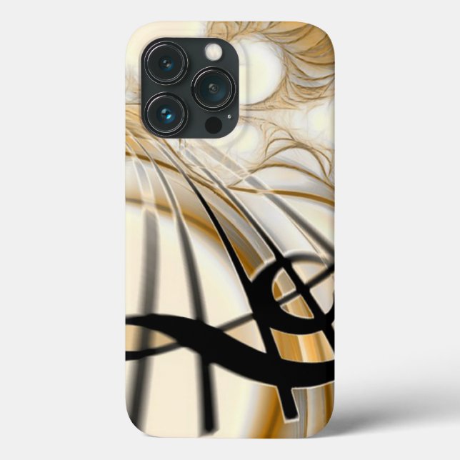 Elegant Musical Note iPhone 13 Pro Fodral (Baksida)