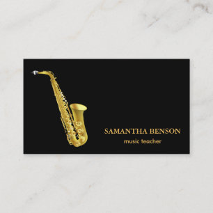 Elegant Musician-Affärskort med Music Note Visitkort