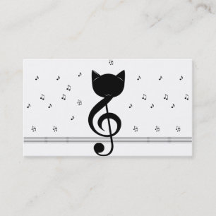 Elegant Musician-Affärskort med Music Note Visitkort