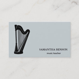 Elegant Musician-Affärskort med Music Note Visitkort