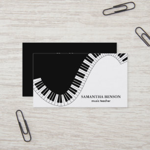 Elegant Musician-Affärskort med Music Note Visitkort