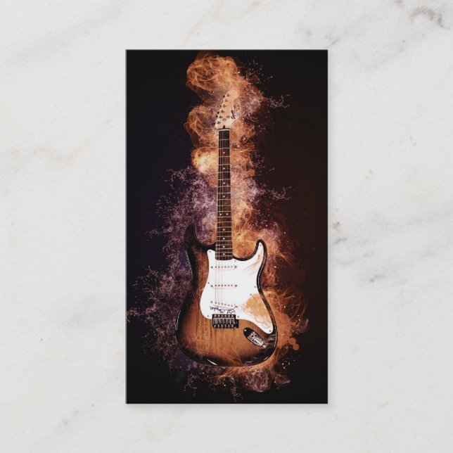 Elegant Musician Visitkort (Framsida)