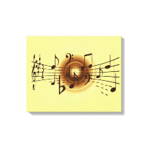 Elegant Musik noter Wall Canvas