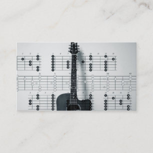 Elegant Musikers visitkort med not
