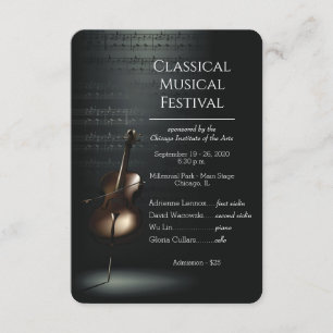 elegant musikfestivalflygare inbjudningar