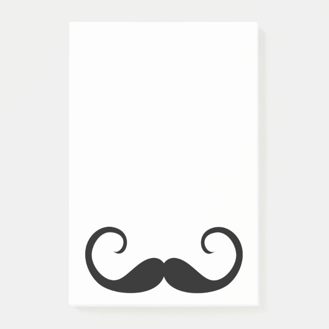 Elegant Mustache Post-it Block (Framsida)